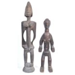 TRIBAL ANTIQUITIES - TWO ANTIQUE AFRICAN BAMBARA FIGURES