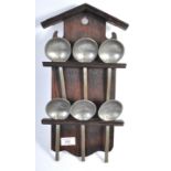 18TH CENTURY DUTCH WOODEN SPOON RACK WITH SPOONS