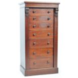 19TH CENTURY VICTORIAN MAHOGANY WELLINGTON CHEST