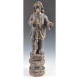 17TH CENTURY CARVED DUTCH LIMEWOOD FIGURE