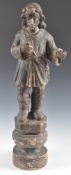 17TH CENTURY CARVED DUTCH LIMEWOOD FIGURE