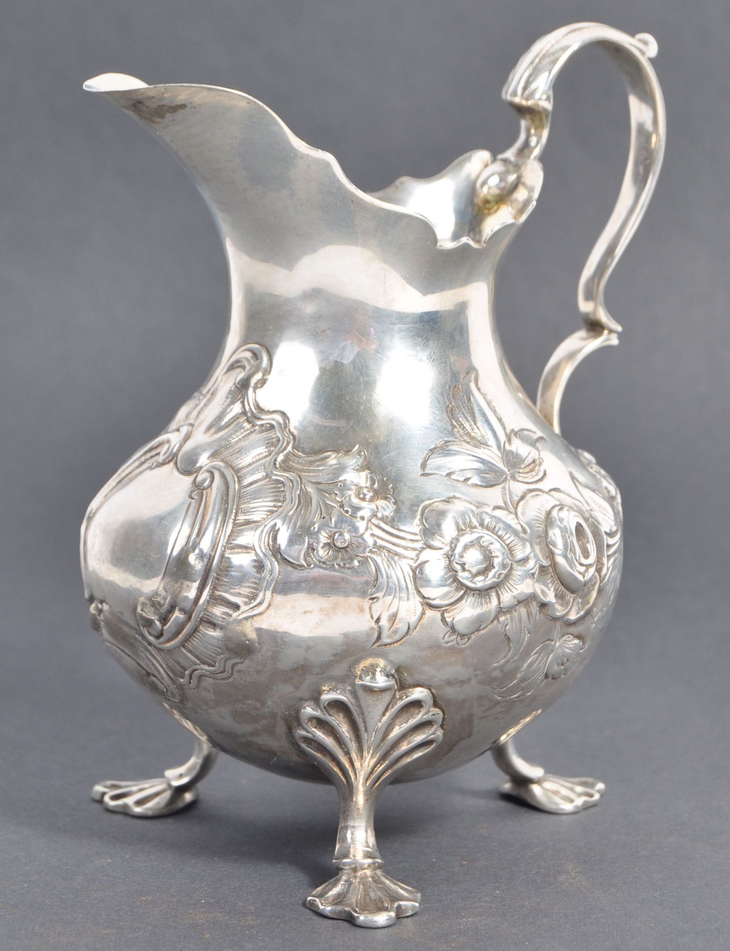 19TH CENTURY EARLY VICTORIAN HALLMARKED SILVER CREAMER