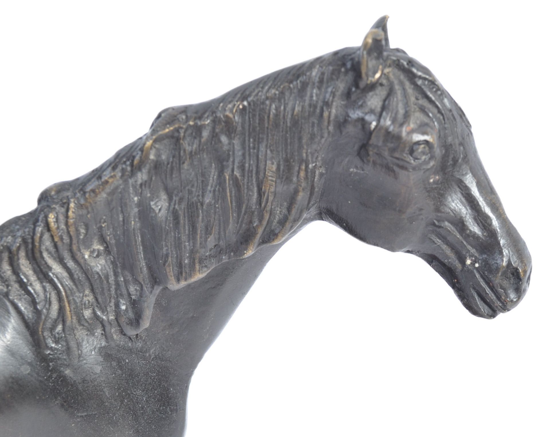 19TH CENTURY BRONZE HORSE BY PJ MENE ON MARBLE BASE - Bild 4 aus 4