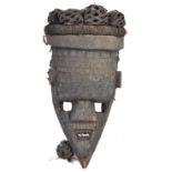 TRIBAL ANTIQUITIES - AFRICAN CARVED SALAMPASU CONGOLESE MASK