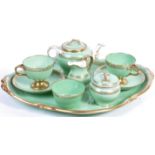 19TH CENTURY ENGLISH ANTIQUE CABARET TEA SET