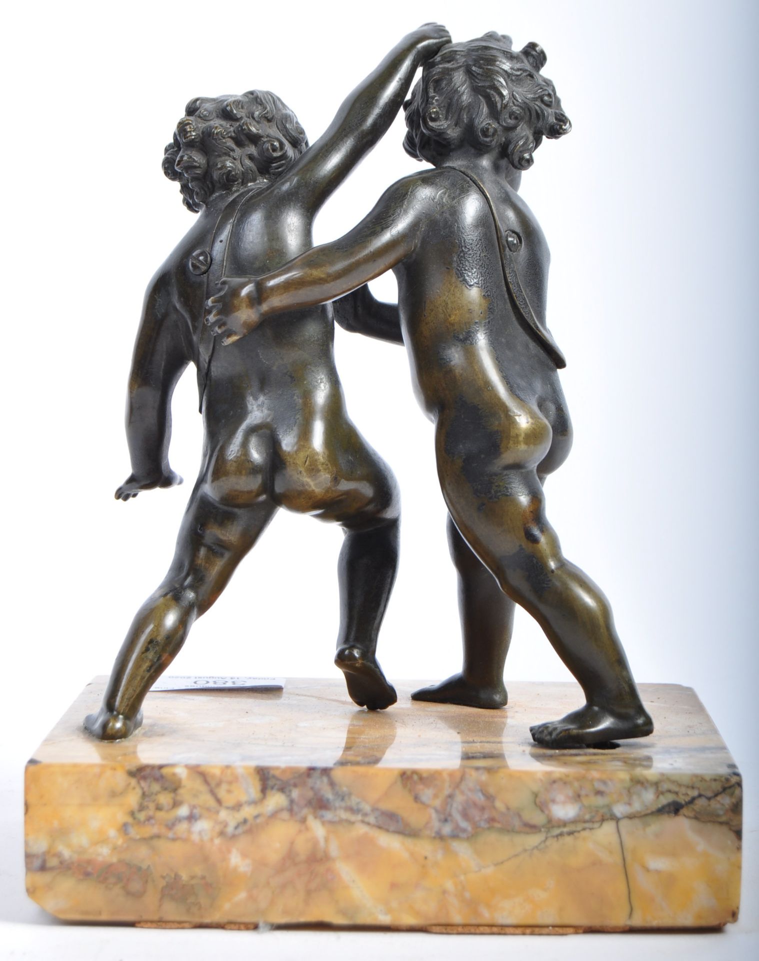 19TH CENTURY ITALIAN GRAND TOUR BRONZE FIGHTING CHERUBS - Bild 3 aus 6