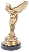 C. SYKES ROLLS ROYCE SPIRIT OF ECSTASY LARGE BRASS FIGURE