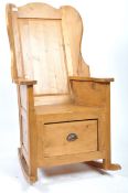 BELIEVED 18TH CENTURY PINE WELSH LAMBING CHAIR