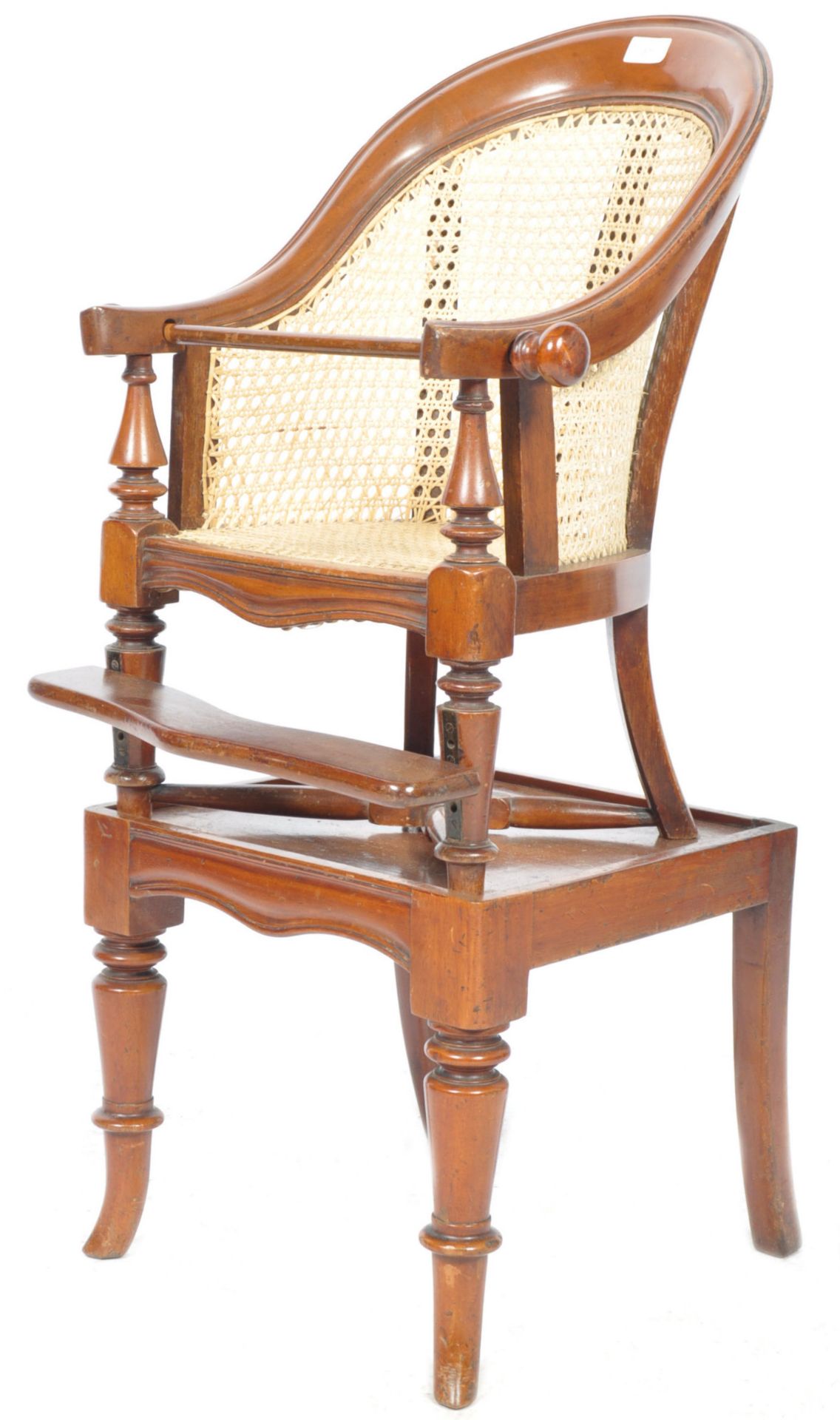 19TH CENTURY VICTORIAN ENGLISH ANTIQUE HIGH CHAIR