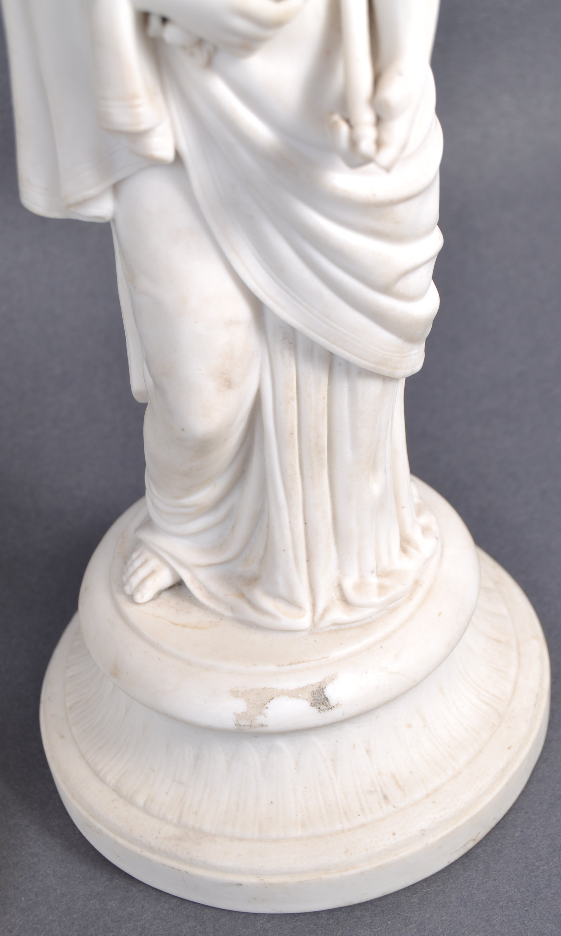 PAIR OF 19TH CENTURY GRAND TOUR PARIAN WARE FIGURINES - Image 5 of 7