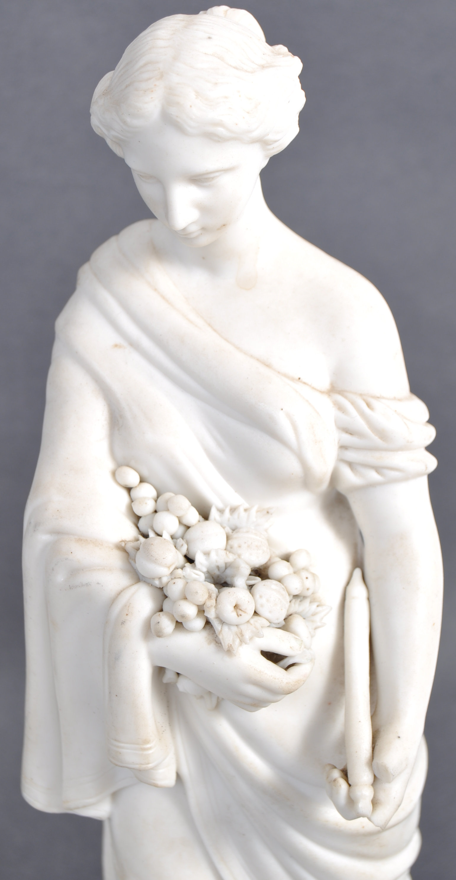 PAIR OF 19TH CENTURY GRAND TOUR PARIAN WARE FIGURINES - Image 4 of 7