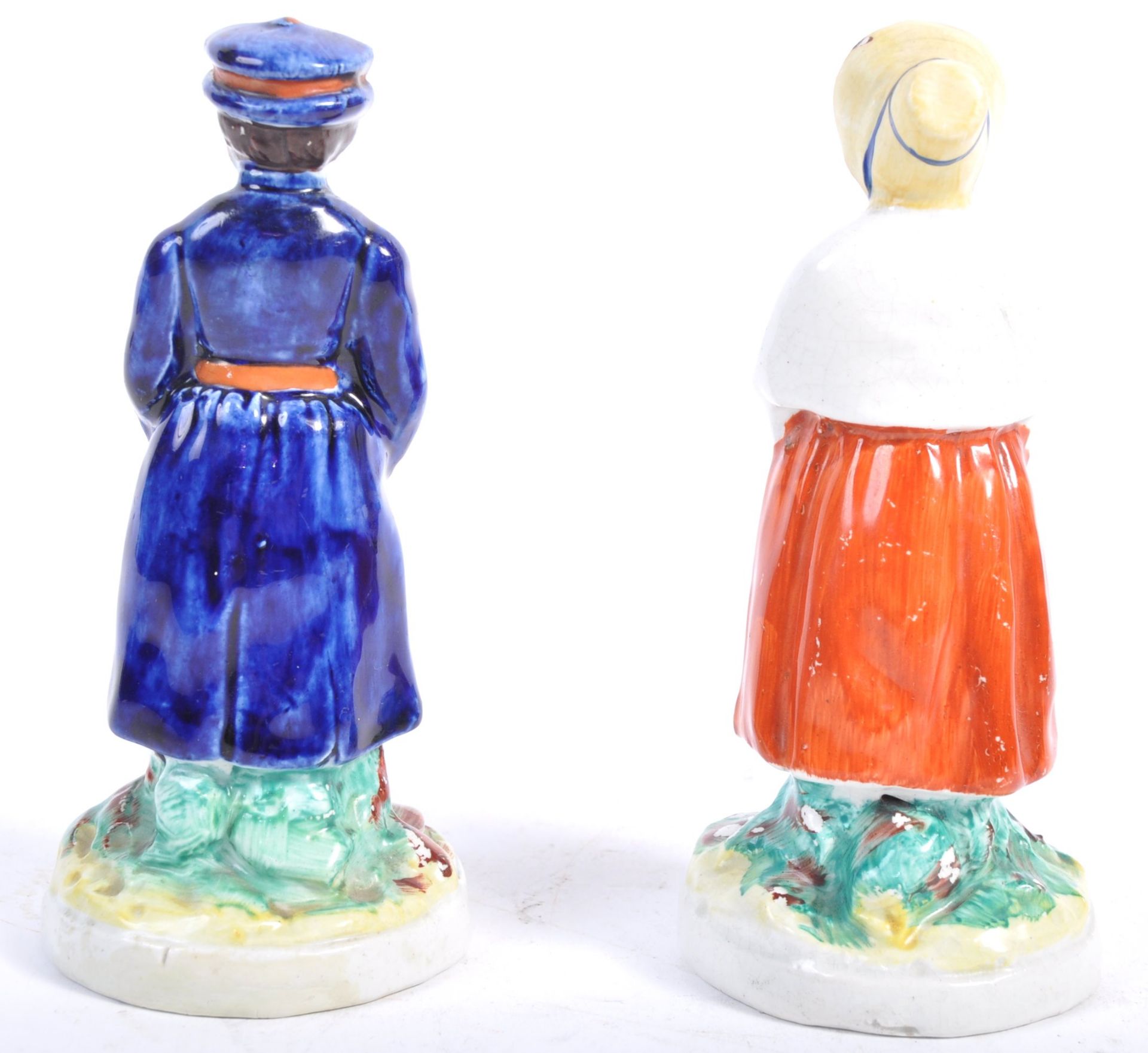 PAIR OF RARE BRISTOL STAFFORDSHIRE FIGURES OF SCHOOL CHILDREN - Bild 8 aus 9