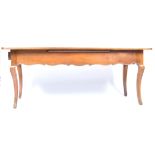 19TH CENTURY FRENCH ANTIQUE CHERRYWOOD REFECTORY DINING TABLE