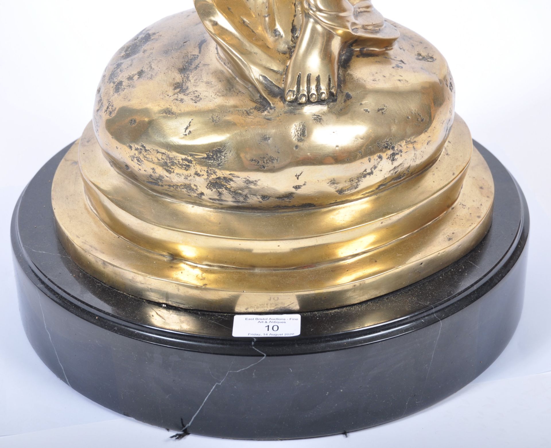 C. SYKES ROLLS ROYCE SPIRIT OF ECSTASY LARGE BRASS FIGURE - Bild 5 aus 7