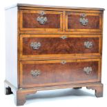 GEORGIAN ANTIQUE ENGLISH WALNUT MAHOGANY BACHELORS CHEST