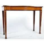 19TH CENTURY MAHOGANY AND SATINWOOD INLAY SIDE TABLE