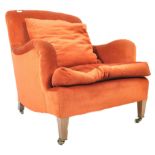 ORIGINAL HOWARD AND SONS UPHOLSTERED ARMCHAIR