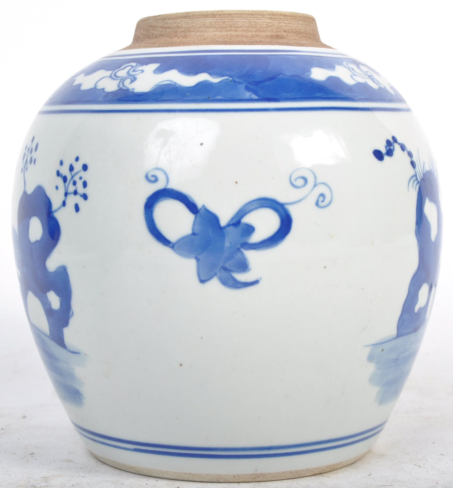 19TH CENTURY CHINESE ANTIQUE PORCELAIN BLUE AND WHITE JAR - Bild 3 aus 5
