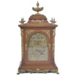 AN IMPRESSIVE 19TH CENTURY VICTORIAN WINTERHOLDER & HOFFMEIER TABLE CLOCK