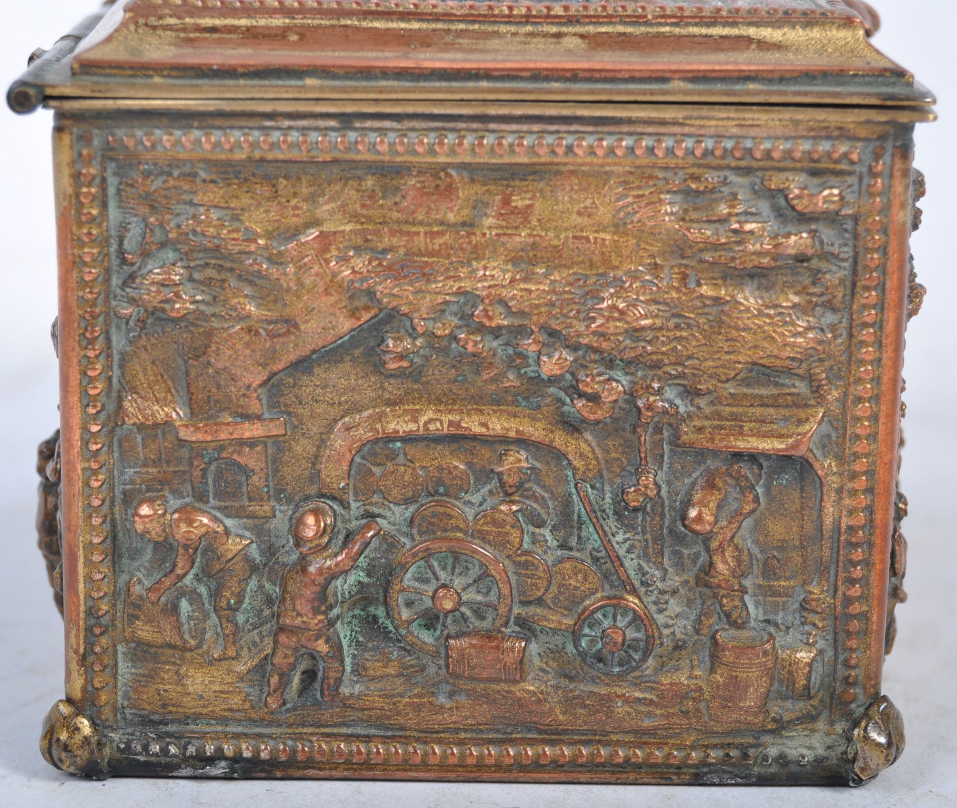 19TH CENTURY SILVER PLATED JEWELLERY BOX IN ELKINGTON TASTE - Bild 7 aus 12