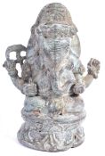 BELIEVED 18TH CENTURY ANTIQUE INDIAN BRONZE OF GANESH