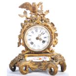 19TH CENTURY ORMOLU MANTLE CLOCK BY C DETOUCHE OF PARIS