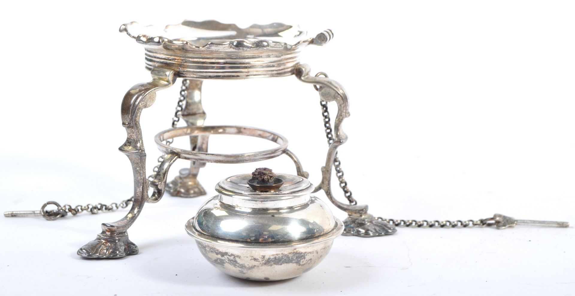 JOHN SAMUEL HUNT - VICTORIAN SILVER HALLMARKED PICNIC KETTLE ON STAND - Bild 13 aus 18