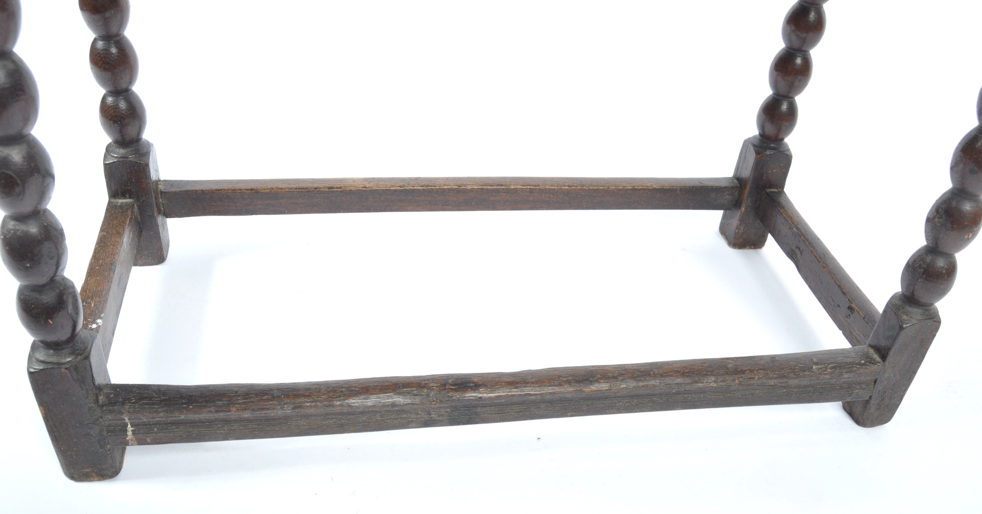 17TH CENTURY CHARLES 2 PEG JOINTED OAK SIDE CONSOLE TABLE - Image 8 of 11