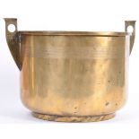 EARLY 20TH CENTURY ART DECO BRASS PLANTER POT