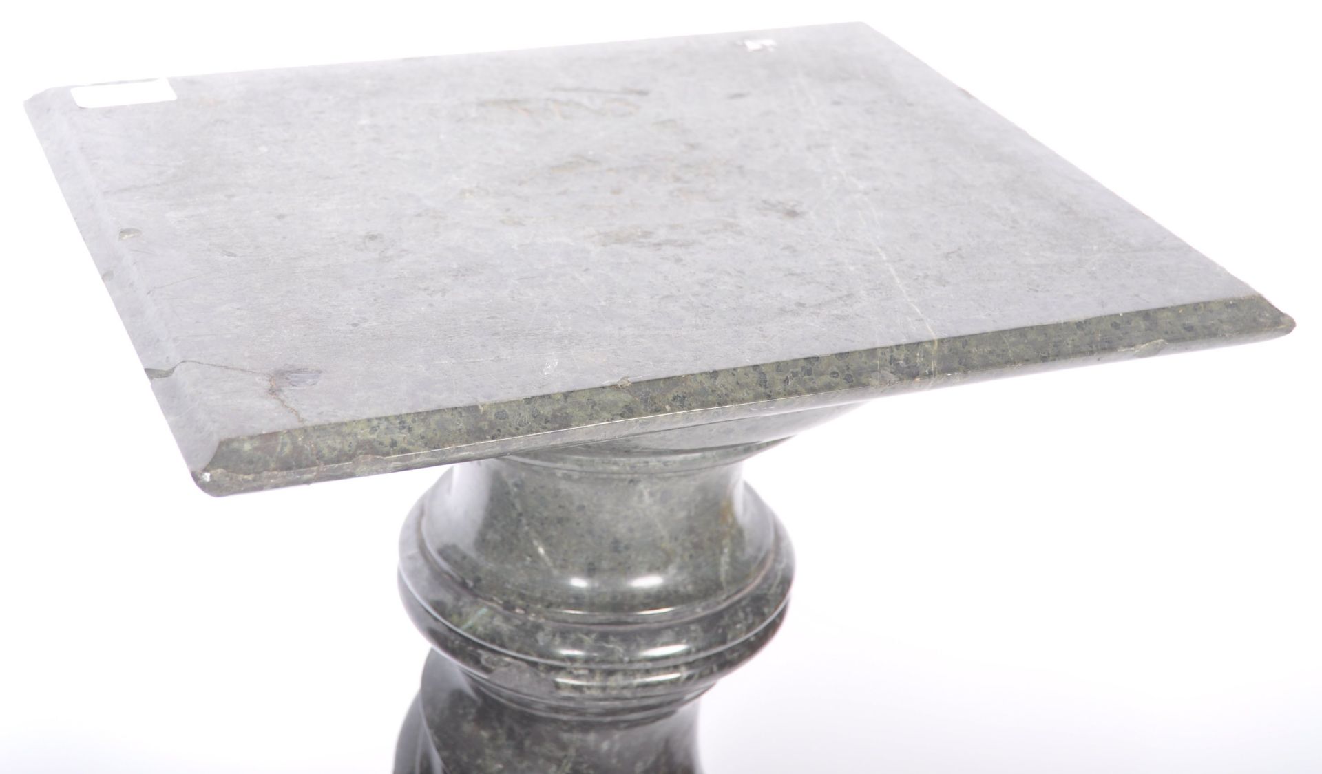 19TH CENTURY VICTORIAN CORNISH SERPENTINE MARBLE COLUMN - Bild 2 aus 6