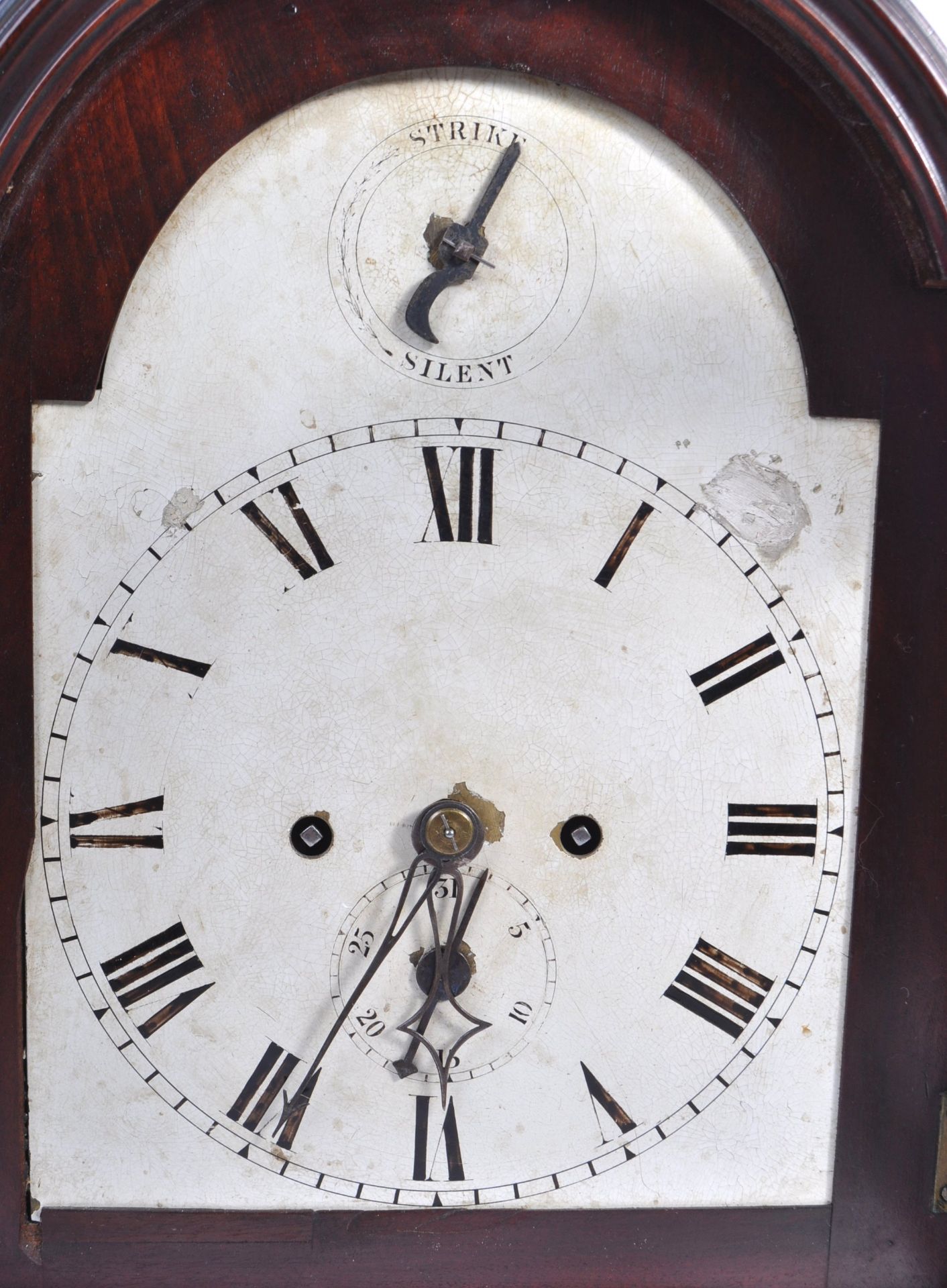 RARE 18TH CENTURY GEORGIAN ANTIQUE TABLE CLOCK - Bild 4 aus 8