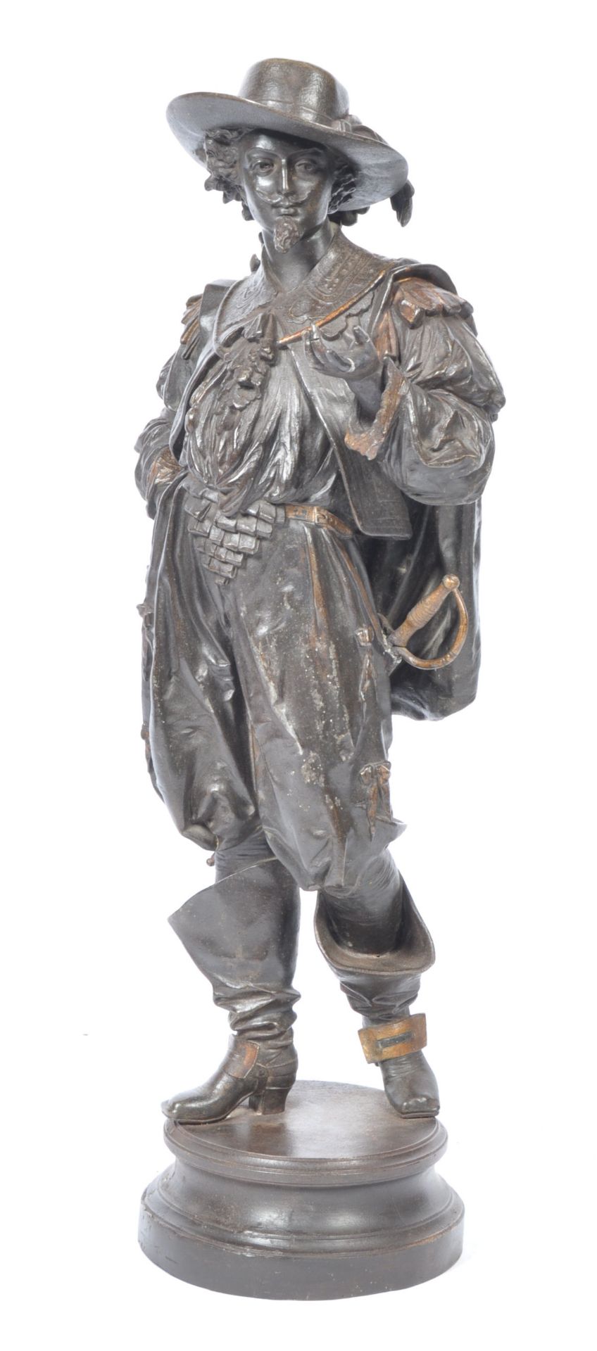 MANNER OF PHILIPPE POITEVIN - LARGE SPELTER FIGURINE