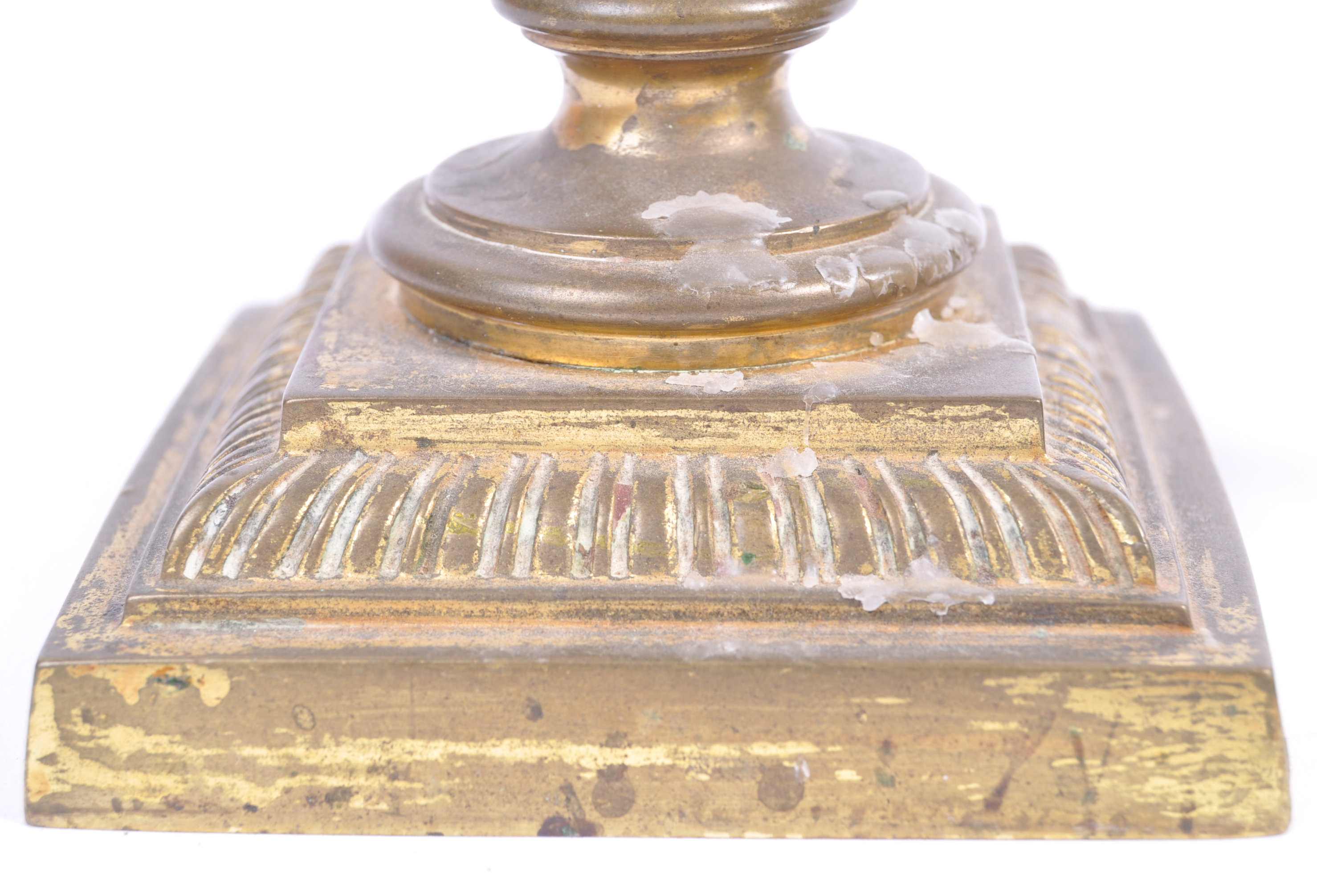 PAIR OF 19TH CENTURY GEORGIAN REGENCY PERIOD ORMOLU CANDLESTICKS - Image 5 of 10