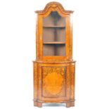 STUNNING ANTIQUE DUTCH MARQUETRY CORNER CABINET