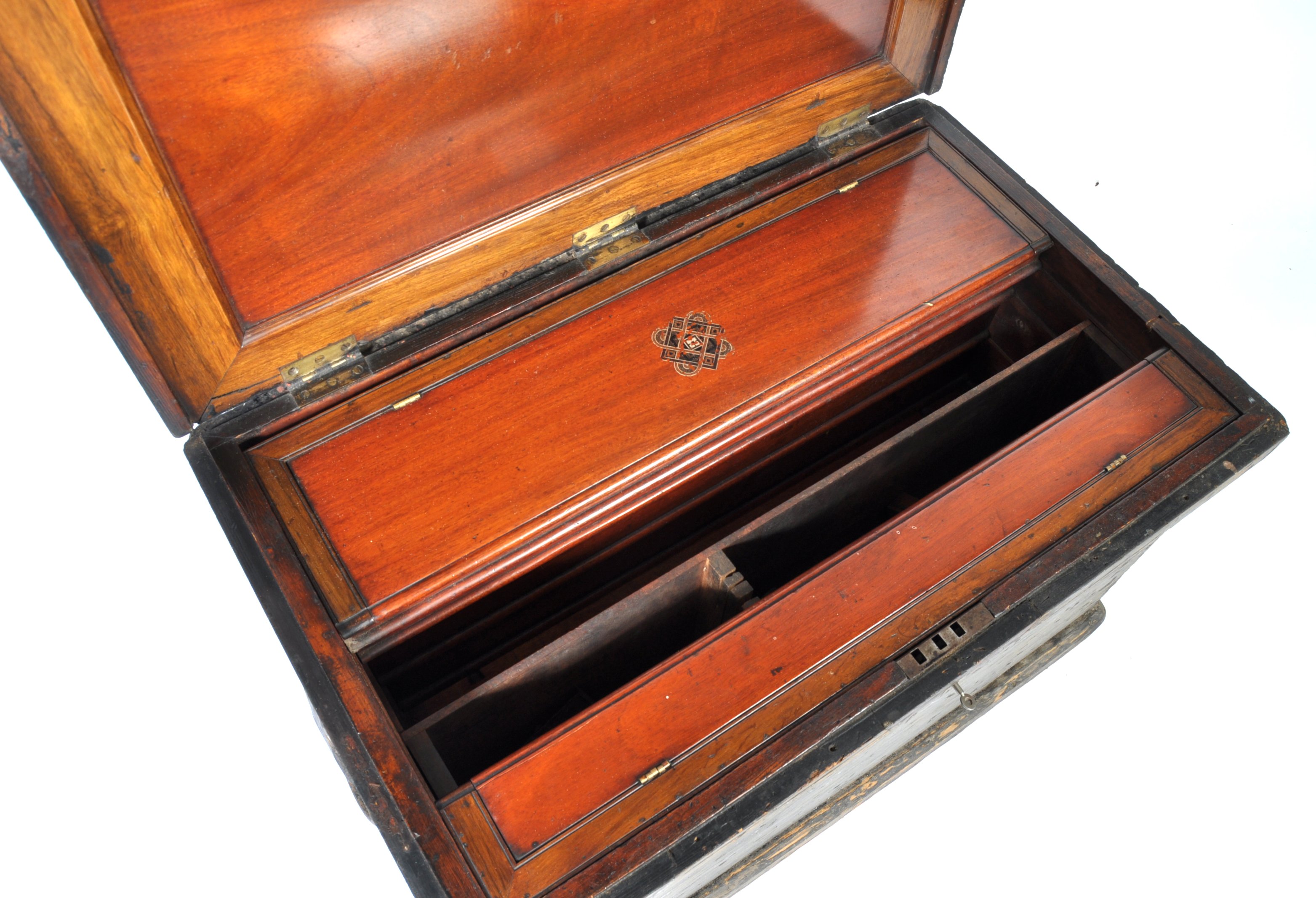 IMPRESSIVE 19TH CENTURY CARPENTERS CHEST BOX - Image 7 of 7