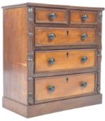 MID 19TH CENTURY VICTORIAN ANTIQUE SALESMANS MINIATURE CHEST