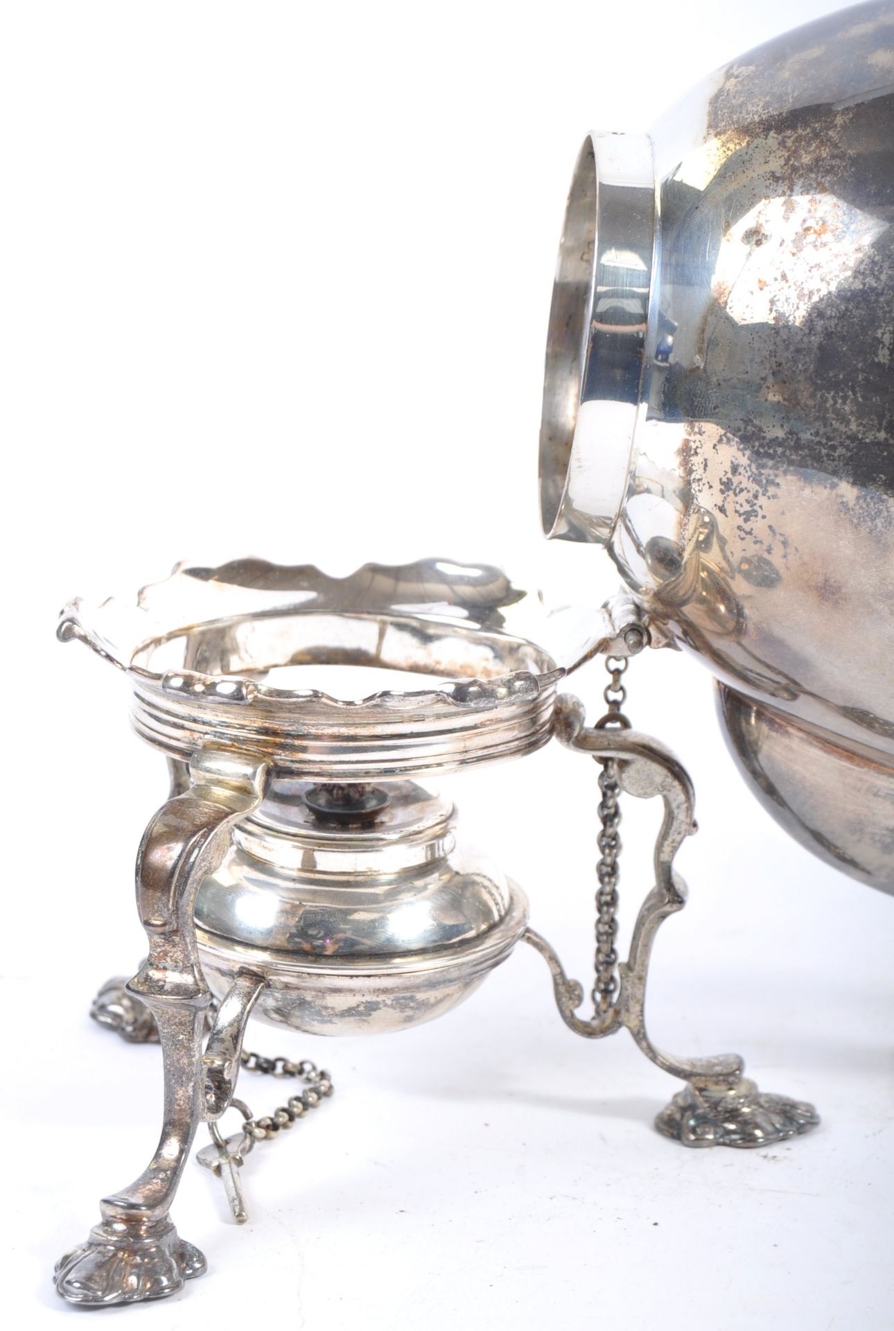 JOHN SAMUEL HUNT - VICTORIAN SILVER HALLMARKED PICNIC KETTLE ON STAND - Bild 8 aus 18