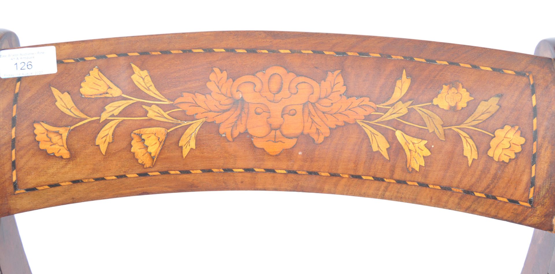 19TH CENTURY DUTCH FLORAL MARQUETRY ARM CHAIR - Image 9 of 15