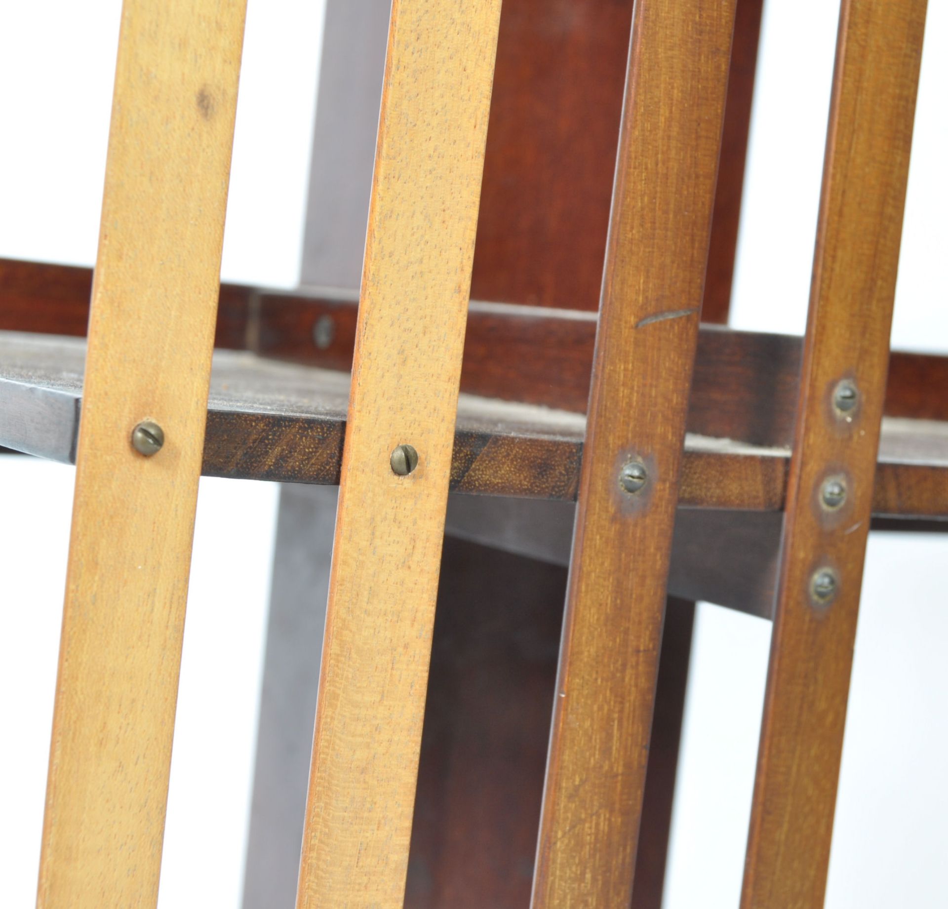 EDWARDIAN MAHOGANY REVOLVING BOOKCASE ON STAND - Image 6 of 6