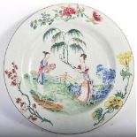 18TH CENTURY CHINESE ANTIQUE PORCELAIN PLATE