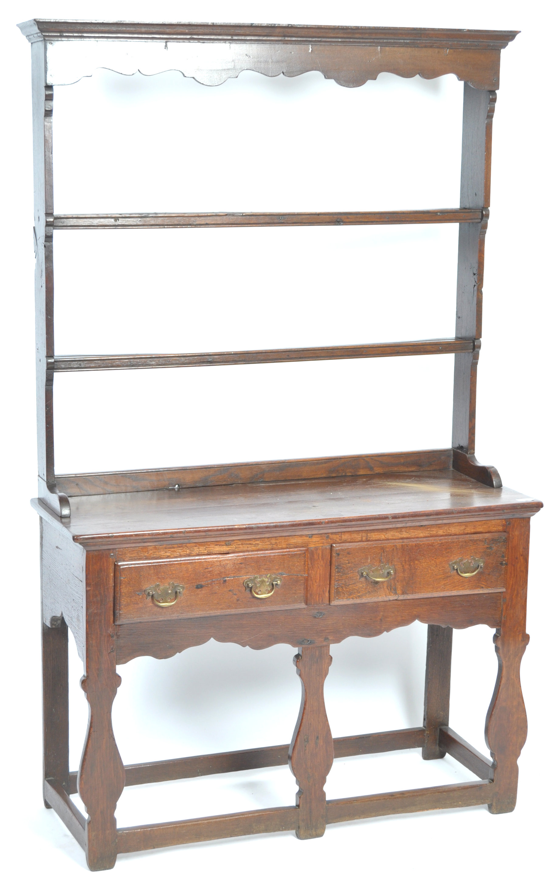 RARE IRISH ANTIQUE OAK DRESSER OF SMALL PROPORTIONS - Image 2 of 5