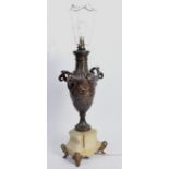 19TH CENTURY FRENCH BRONZE ART NOUVEAU TABLE LAMP