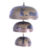 RARE 19TH CENTURY CHINESE BUDDHIST TEMPLE SET OF BELLS