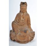 18TH CENTURY CHINESE HAND CARVED QIANLONG FIGURE