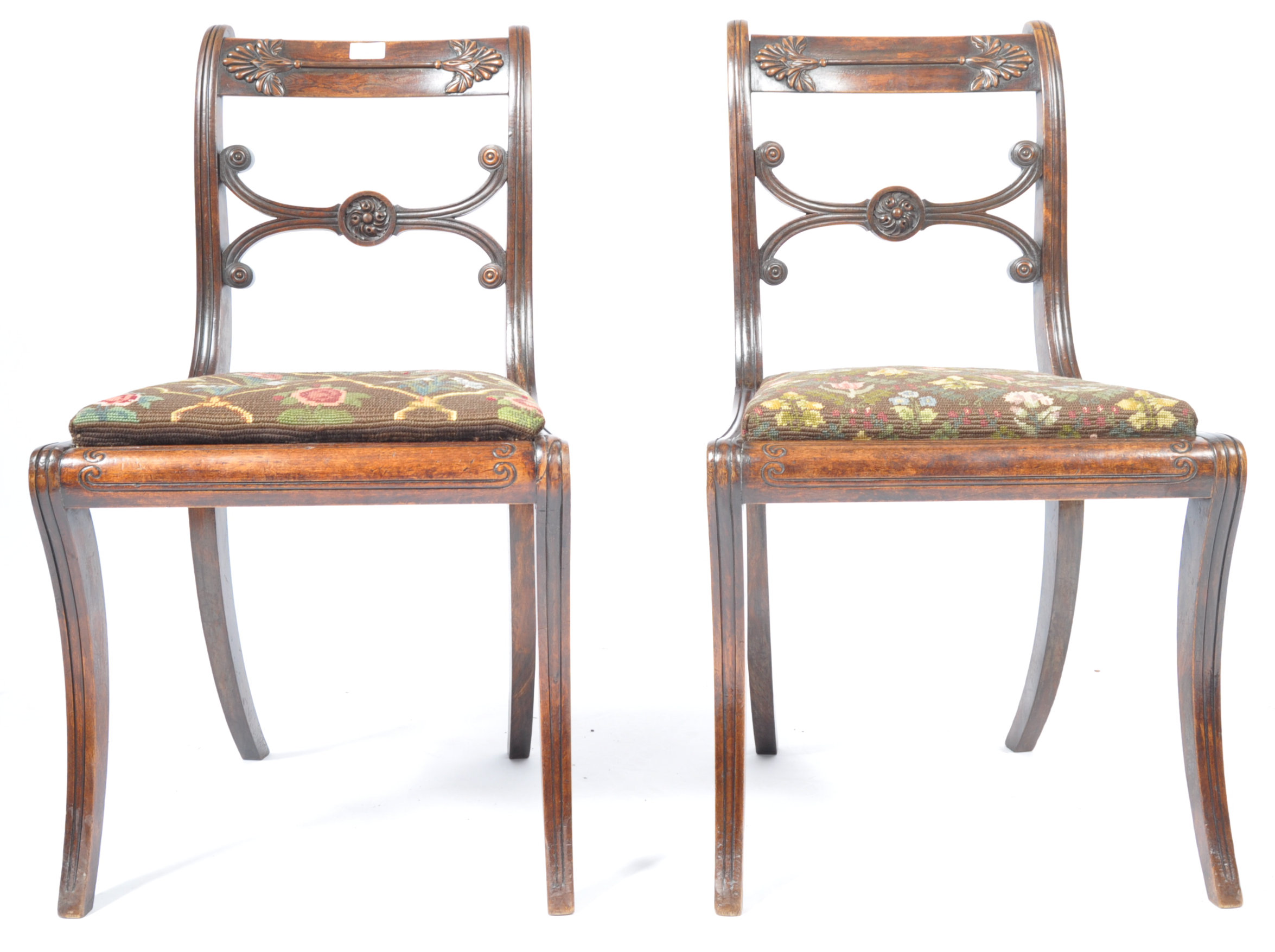 PAIR OF GILLOWS MANNER REGENCY SIDE CHAIRS - Image 3 of 9