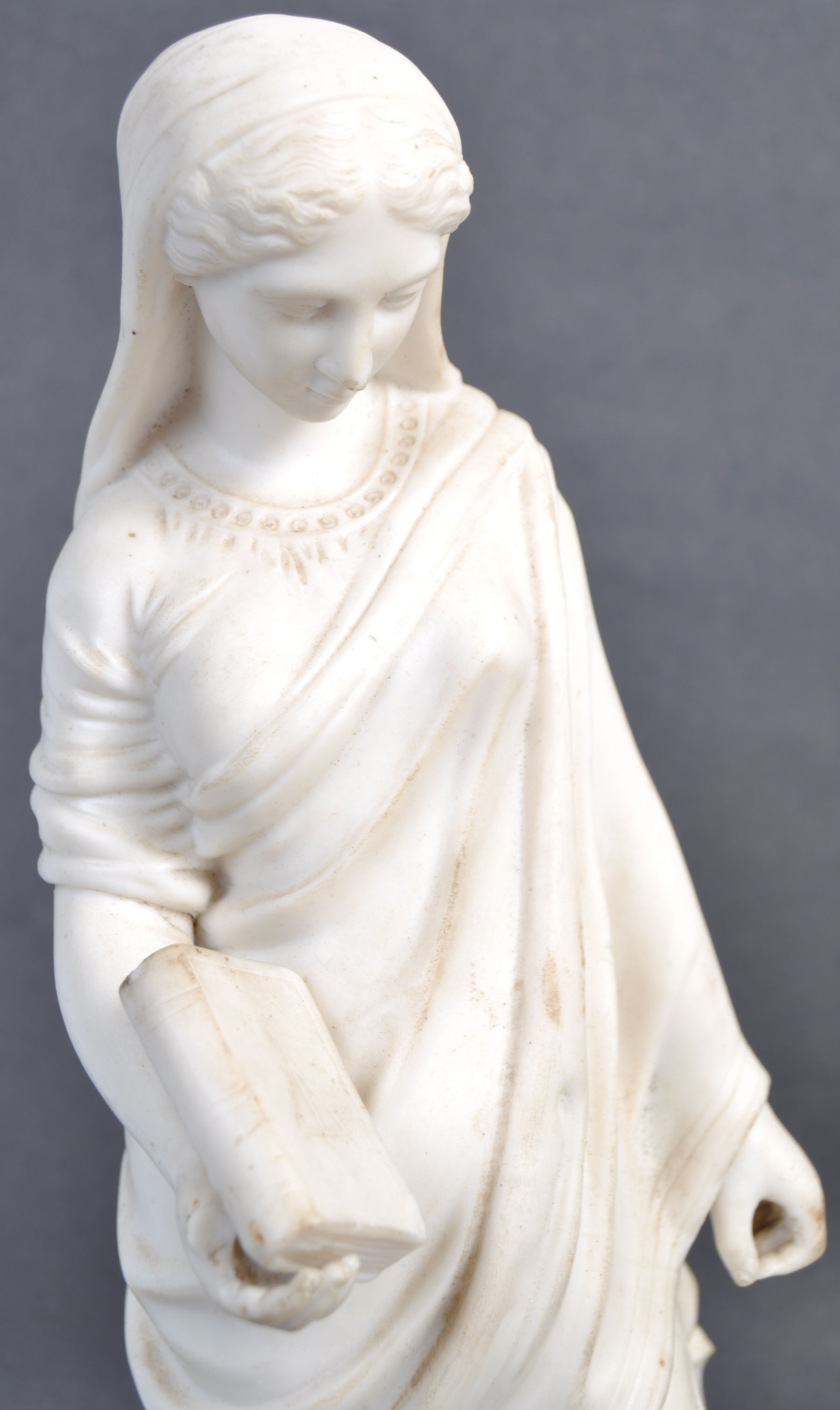 PAIR OF 19TH CENTURY GRAND TOUR PARIAN WARE FIGURINES - Image 6 of 7