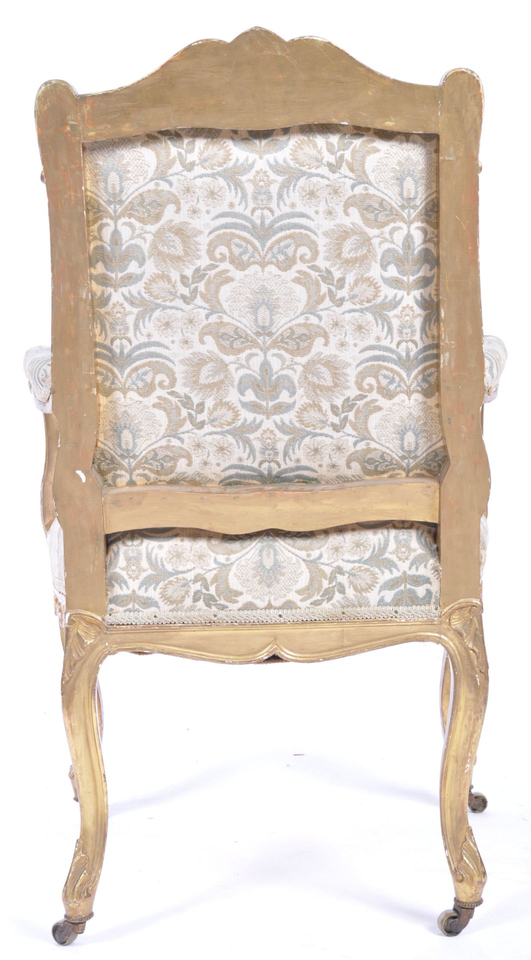 19TH CENTURY FRENCH GILTWOOD FAUTEUIL ARMCHAIR - Bild 7 aus 9