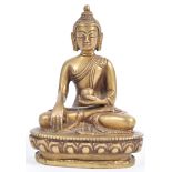 19TH CENTURY CHINESE BRONZE BUDDHA FIGURINE