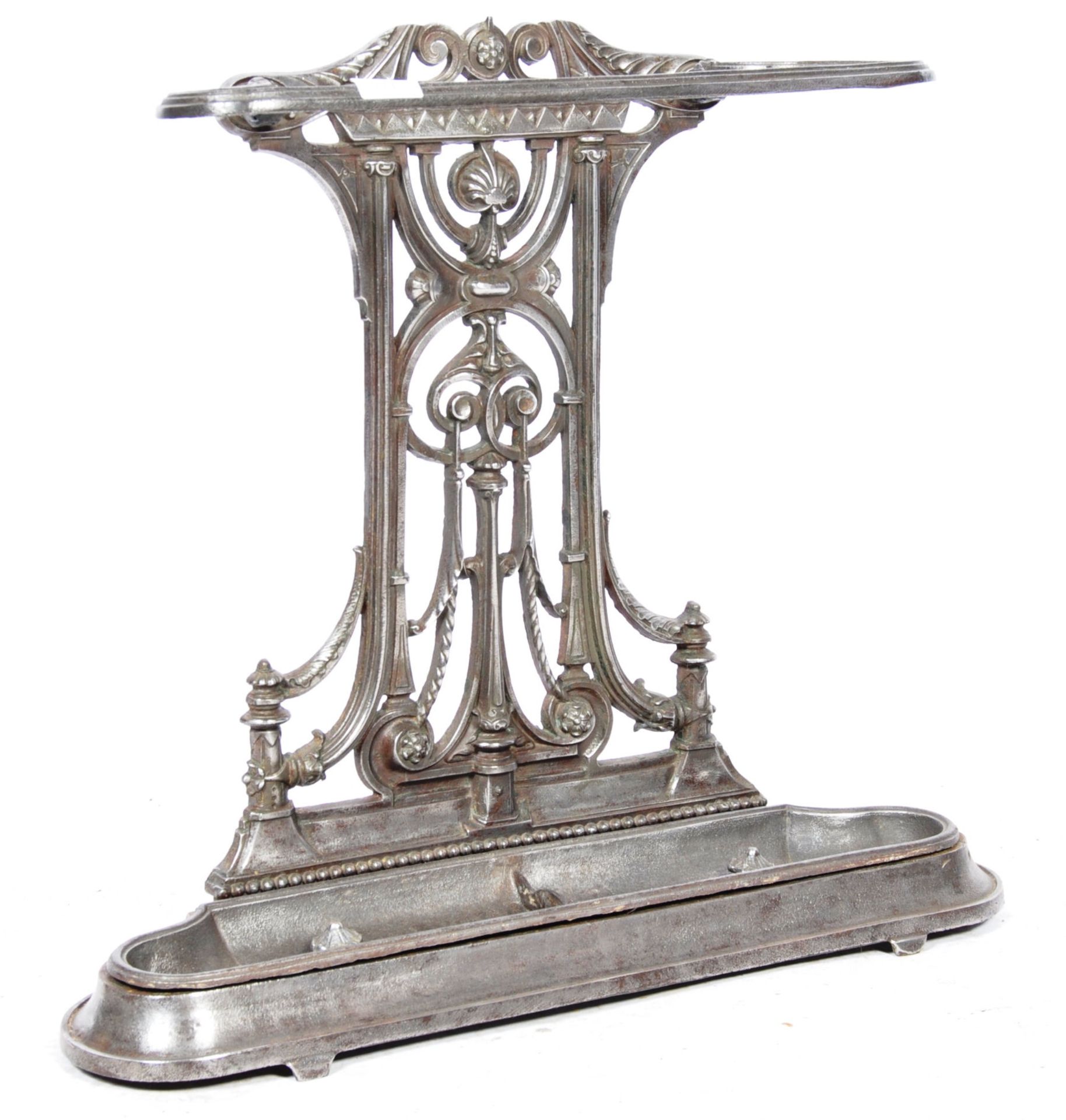 19TH CENTURY COALBROOKDALE MANNER CAST IRON STICK STAND