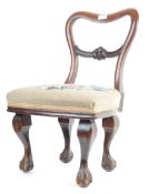 19TH CENTURY VICTORIAN MAHOGANY CHILDS CHAIR